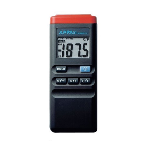 [APPA 51] K-type, -50°C~1300°C, LCD display(18.5mm), 디지털온도계(1ch)